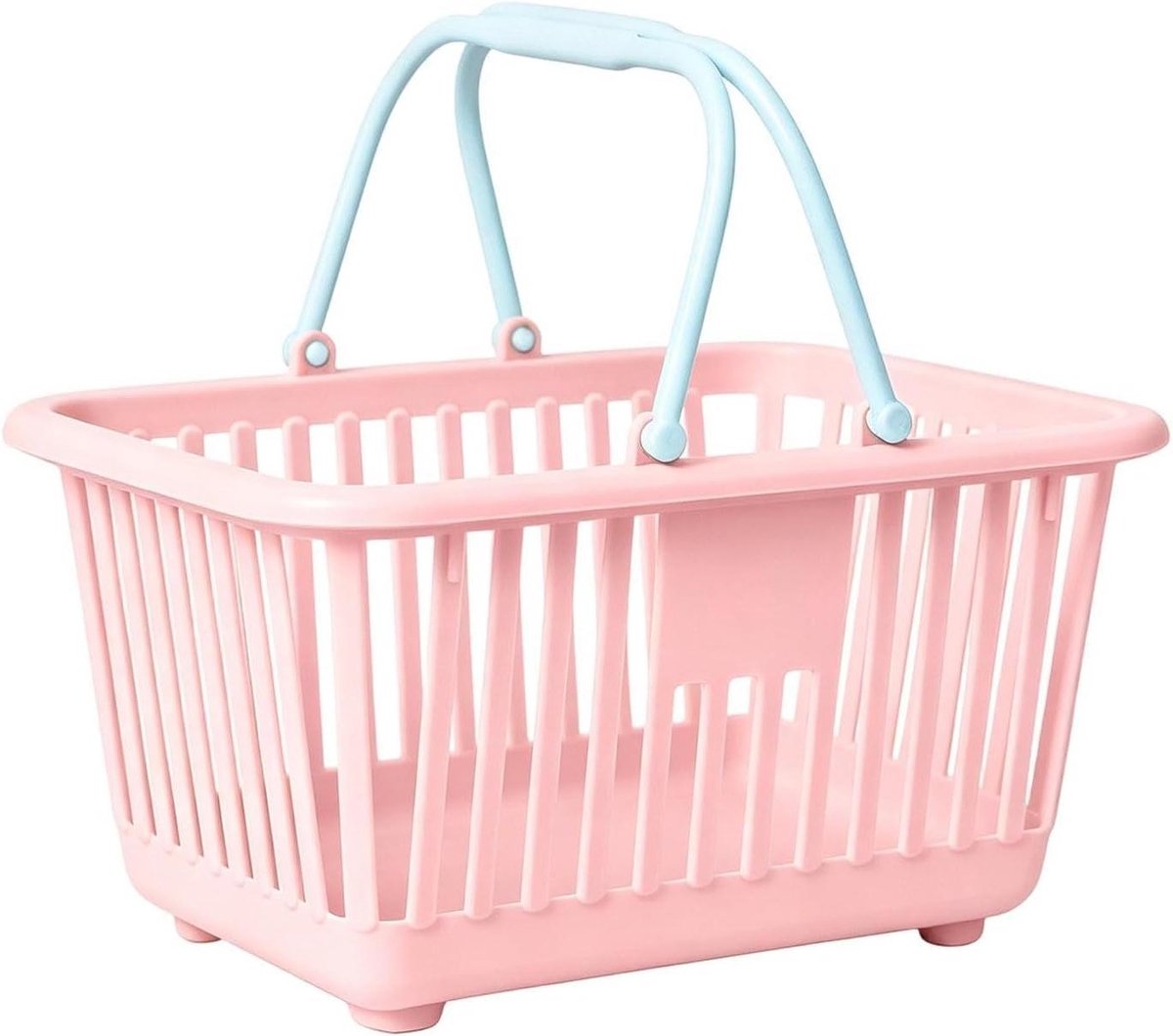 Mini Opbergmand - Draagbare Organizer - Thuis Opruimen - Met Handgrepen - 13 x 8 cm - Roze
