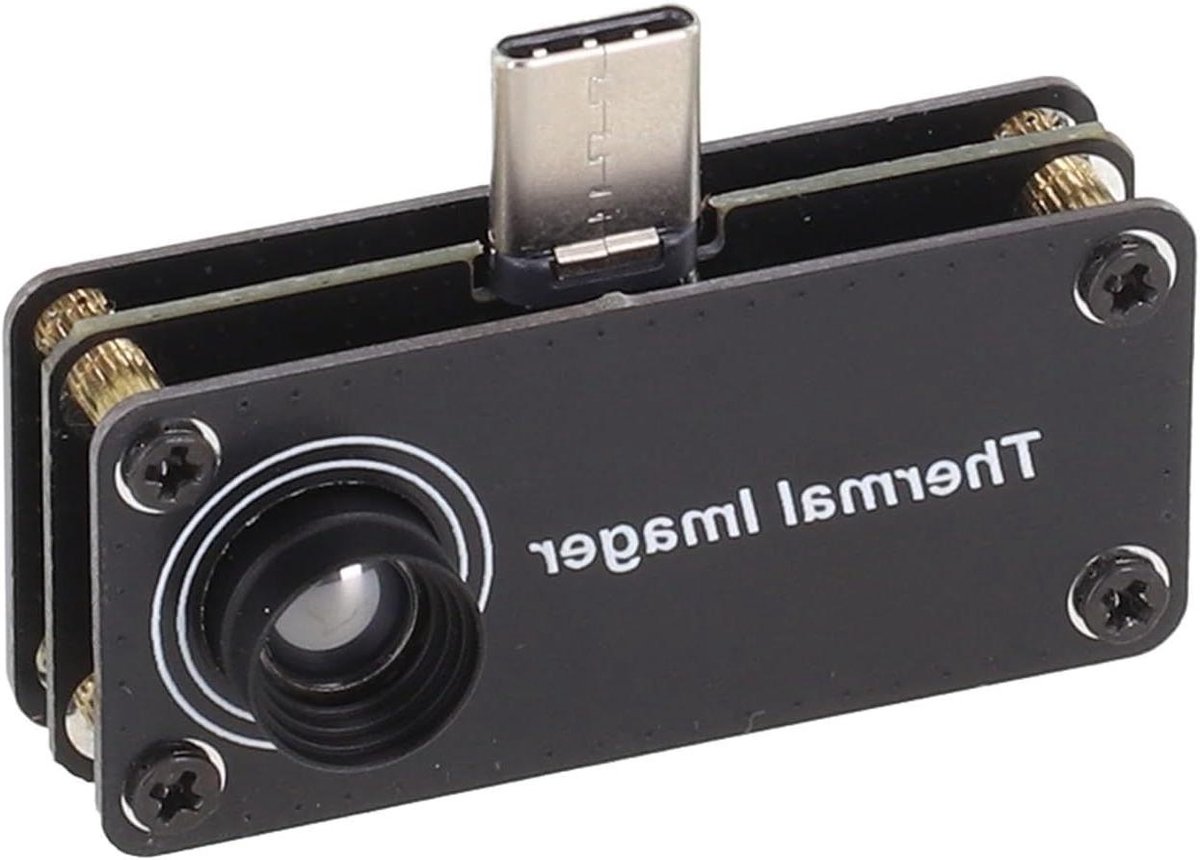 Thermische Camera - Warmtebeeld Imager - Temperatuur Meten - Type-C Aansluiting - -20 Tot 1000C - Zwart