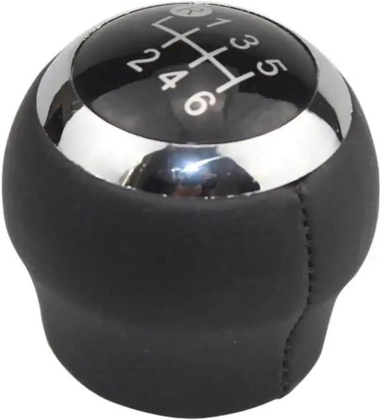 Schakelpookknop Set - Versnellingspookhoes - Auto Interieur - Stijlvol Zilver Accent - 5/6 Versnellingen - Zilver — afbeelding 4