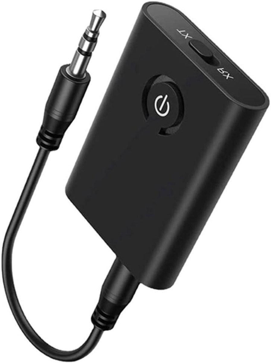 Bluetooth Adapter - Audio Zender - Reizen Met Geluid - Twee Koptelefoons - 3.5mm Jack - Zwart