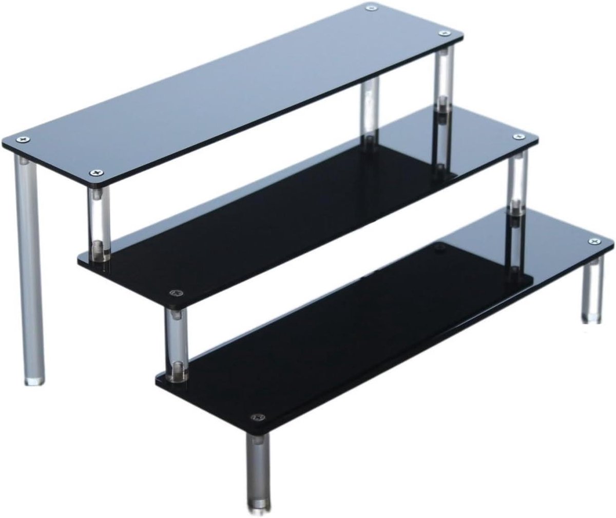 Display Stand - Opbergrek - Sieraden Tonen - Verdikt Acryl - 30cm - Zwart