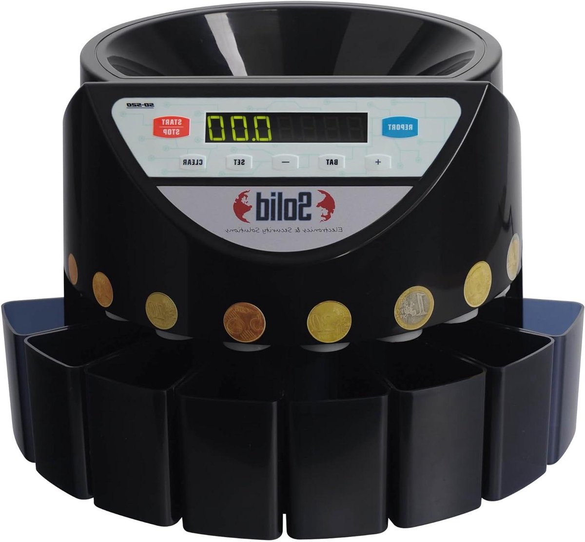Muntenteller - Munten Sorteerder - Munten Tellen - Automatische Sortering - 500 Munten Feeder - Zwart