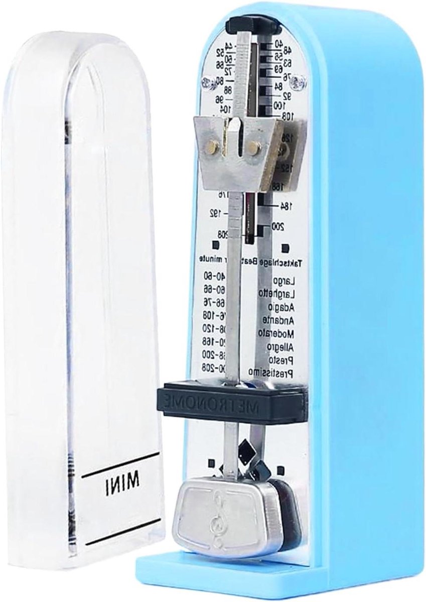 Muziek Metronoom - Ritme Trainer - Muziek Oefenen - Pendelslag Indicator - 4.33 Inch - Blauw