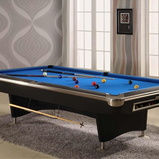 Biljartdoek - Pooltafelkleed Vilt - Indoor Sport Spel - Duurzaam Anti-Kras - 7FT Tafel - Blauw — afbeelding 5