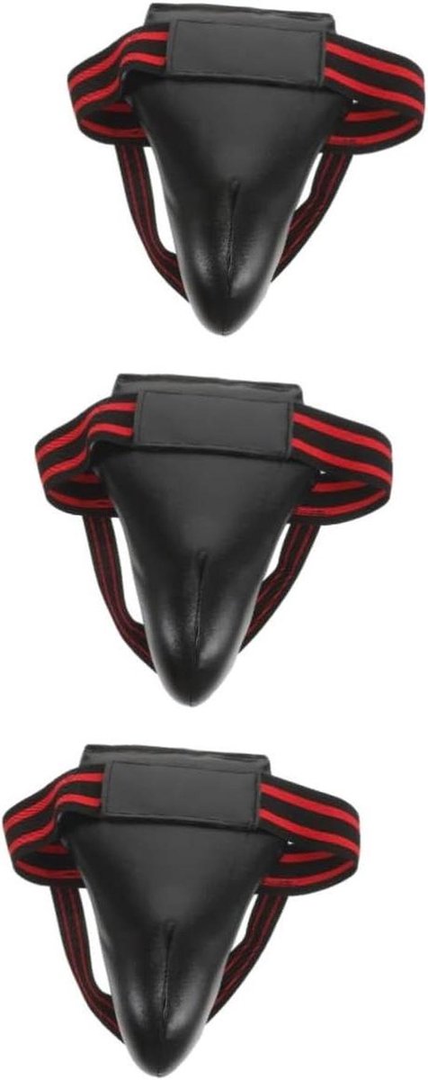 Kruisbeschermer Set - Liesbeschermer Boksen - Sport Training - Hoge Dichtheid - 3 Stuks - Zwart