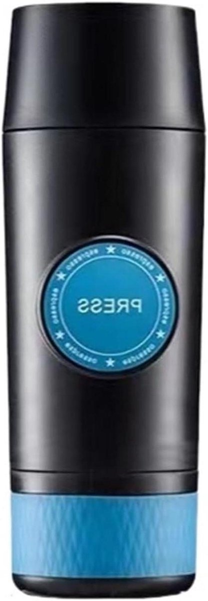 Draagbaar Koffiezetapparaat - Elektrische Espresso - Koffie Zetten Onderweg - Ingebouwde Batterij - 100 ml Capaciteit - Blauw
