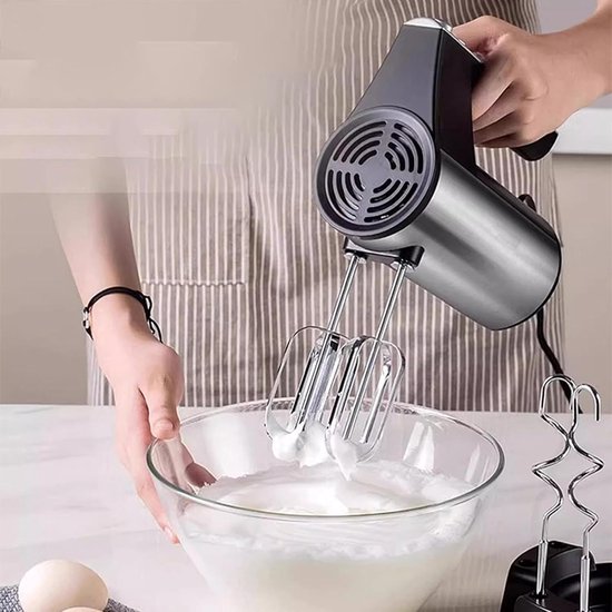 Handmixer Roestvrij Staal - Keukenmixer Beslagmixer - Bakken En Koken - Antislip Handgreep - 95 x 175 x 95 cm — afbeelding 3