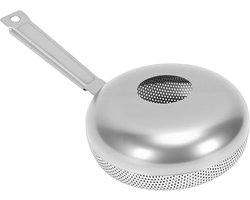 Handmatige Koffiebrander - Roosterapparaat Bonen - Thuis Branden - Gelijkmatige Warmteverdeling - 34D x 18W x 8H cm - Zilver