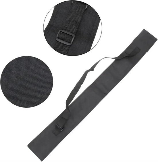 Biljartkeu Tas - Opbergtas Keu - Biljart Sport - Robuuste Bescherming - 120 cm - Zwart — afbeelding 2
