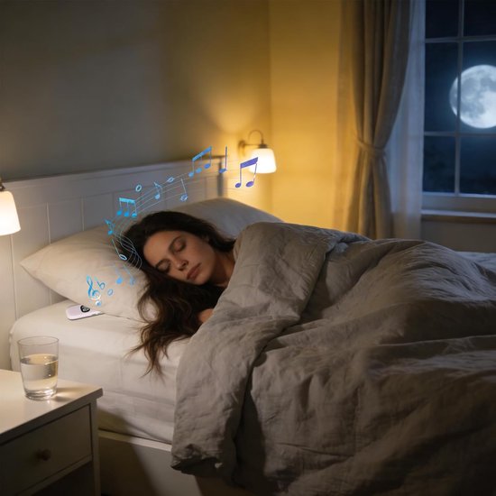 Slaap Luidspreker - Kussen Audio - Rustige Slaap - Botgeleiding Technologie - 157 cm - Wit — afbeelding 2