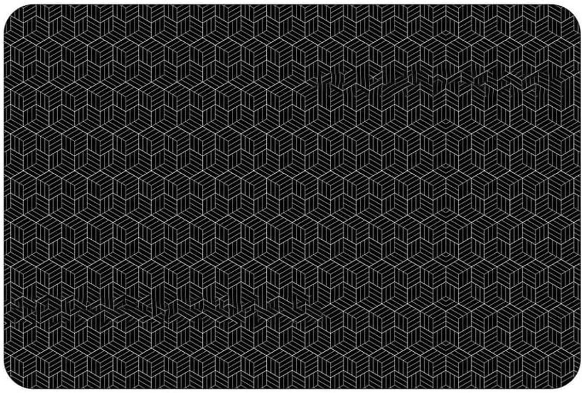 Inductiemat Kookplaat beschermer Veilig koken Hittebestendig siliconen 30 x 22 x 1 cm Zwart