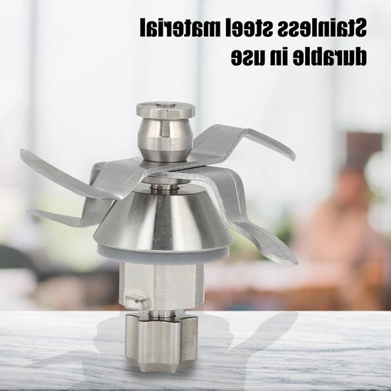 Roestvrijstalen blendermessen -Vervangingsmessen -Vervangingsset blendermessen - Vervangingsmessen - Keukengerei - Universele messenset - Compatibel met TM31 - Geschikt voor hakken en mixen in keukenmachines - Zilver van Merkloos — afbeelding 2