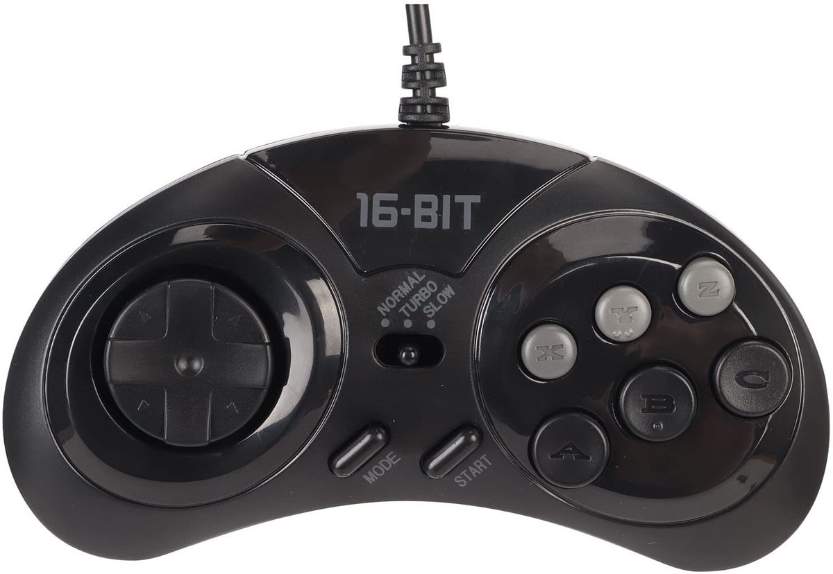 Cosensi - Dailygoods - Dailygoody - Controller 9 Pin - Draagbare Handheld Gamepad - Ergonomisch Ontwerp - 16Bit Game Controller - Ideaal voor Retro Gaming - 9 Pin Poort