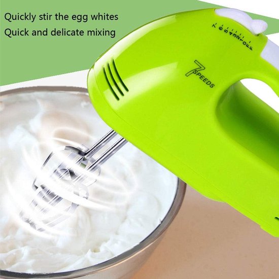 Elektrische Handmixer - Keuken Garde - Bakken en Klutsen - 7 Snelheden Turboknop - 18 x 7 x 11 cm — afbeelding 2