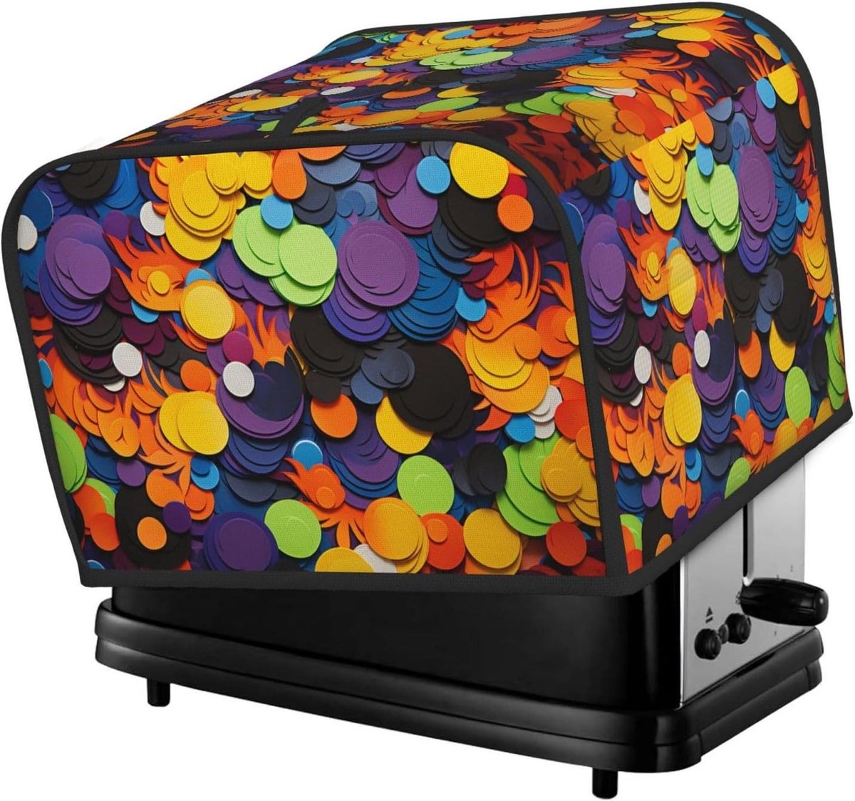 Broodroosterhoes - Apparaat Cover - Keuken Beschermen - Met Handige Zakken - Voor 2 Slices - Decoratief Patroon