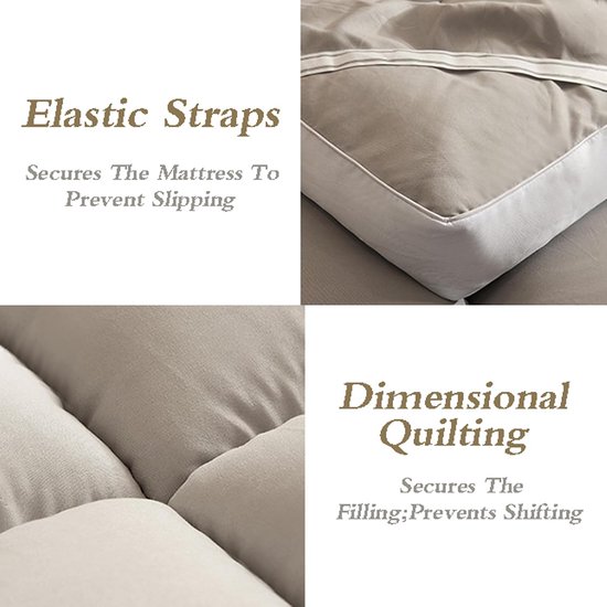 Opvouwbare Matras - Slaapmat Tatami - Comfortabel Slapen - Ademend Geborsteld Materiaal - 182 cm - Stijl 4 — afbeelding 2