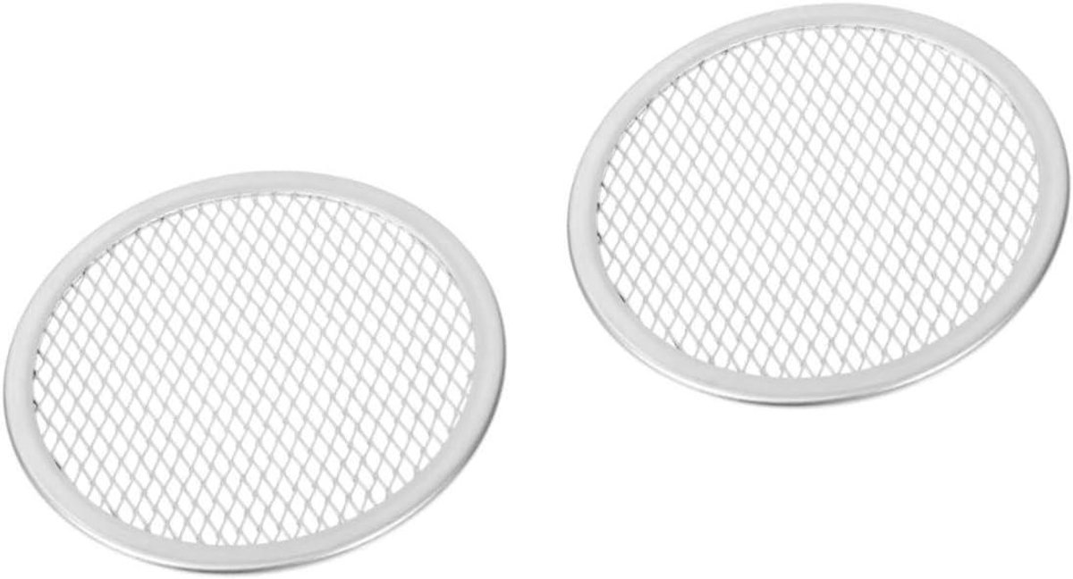 Ronde Bakplaat - Pizza Pan - Pizza Bakken - Met Ventilatiegaten - 20 cm - Zilver
