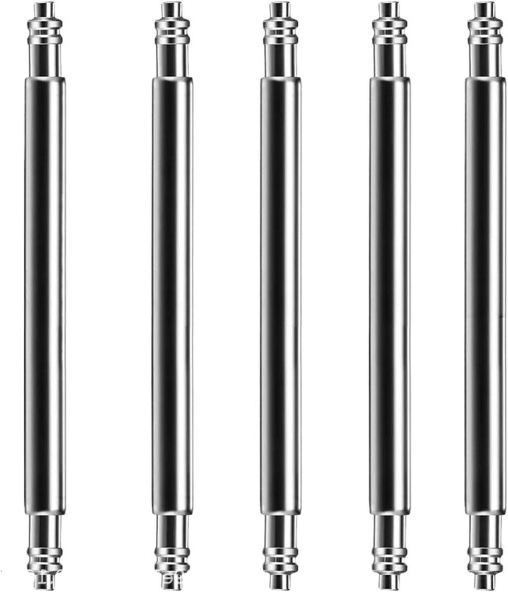 Horloge Pinnen - Veerpennen Set - Horloge Reparatie - Roestvrij Staal - 100 Stuks - Zilver