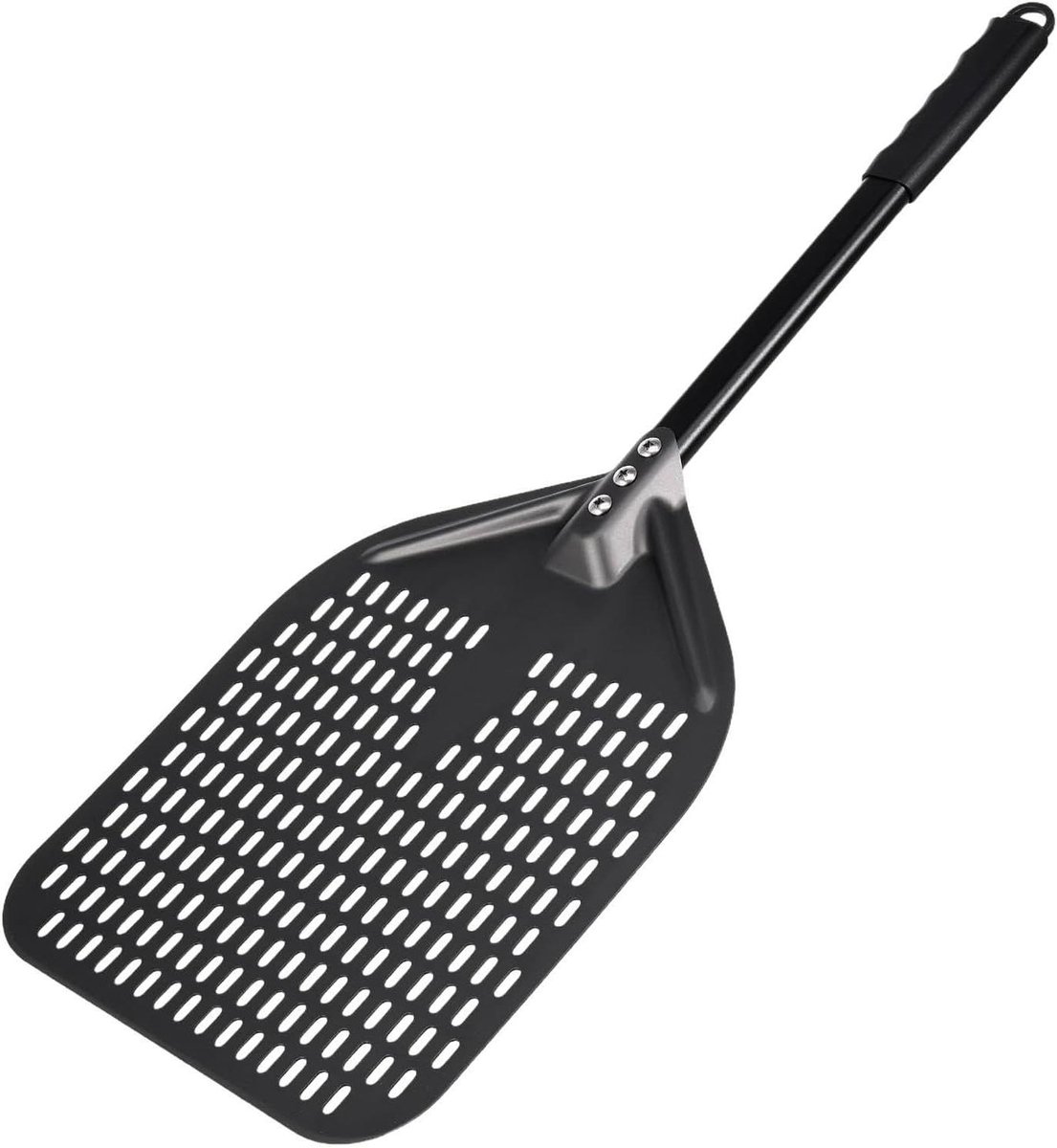 Pizzashell - Bakschop Deegschop - Pizza Bakken - Afneembaar Handvat - 30 cm - Aluminium