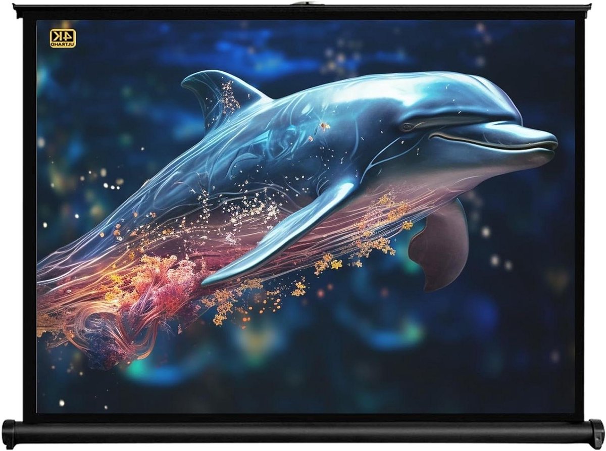 Projectorscherm Opklapbaar - Mobiel Scherm - Thuisbioscoop Creëren - 4K HD Photon - 40 Inch - Wit