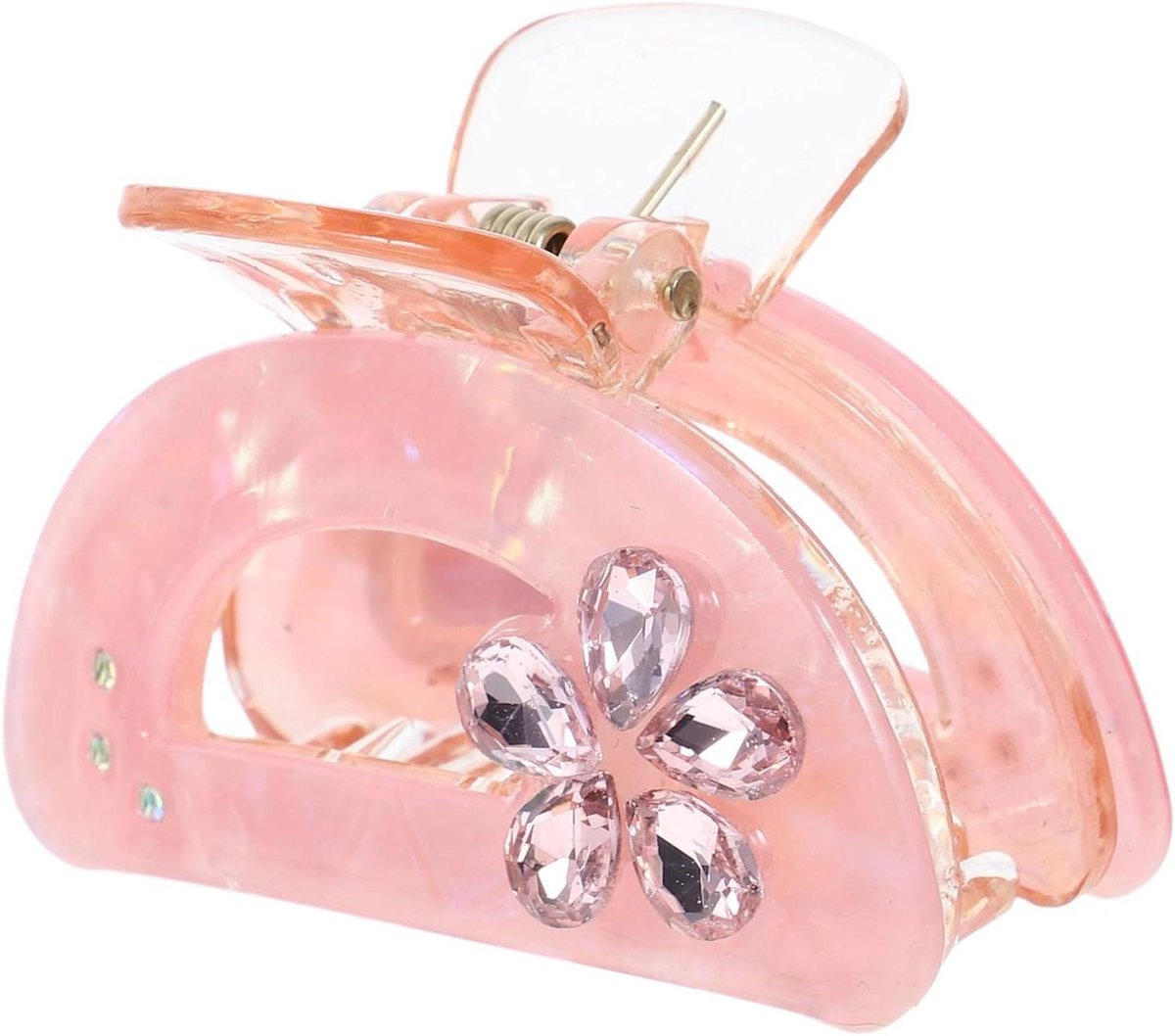 Haarklem Strass - Haarclip Diamant - Haar Styling - Speels Haai Ontwerp - 65 x 42 cm - Roze
