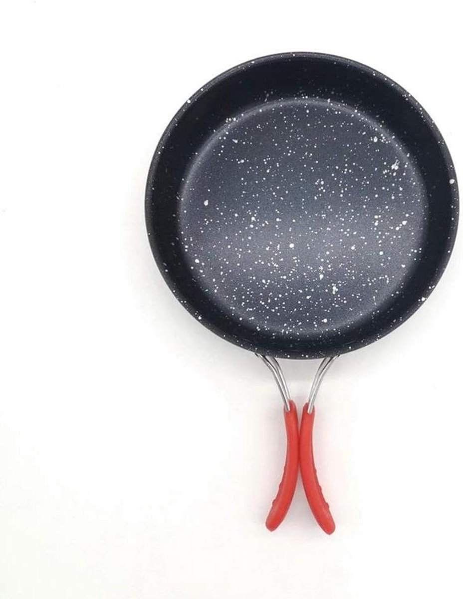 Pannenkoekenpan - Koekenpan - Buiten koken - Antiaanbaklaag - 18cm - Zwart