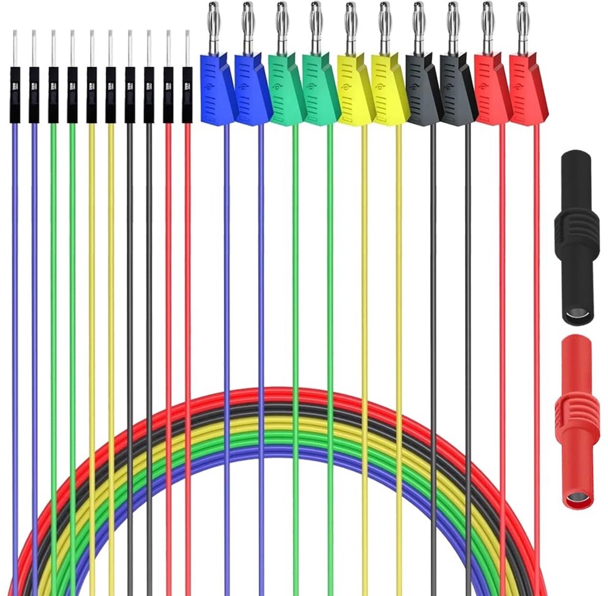 Dailygoods - Set van 10 Bananenstekker Jumperdraden voor Breadboard