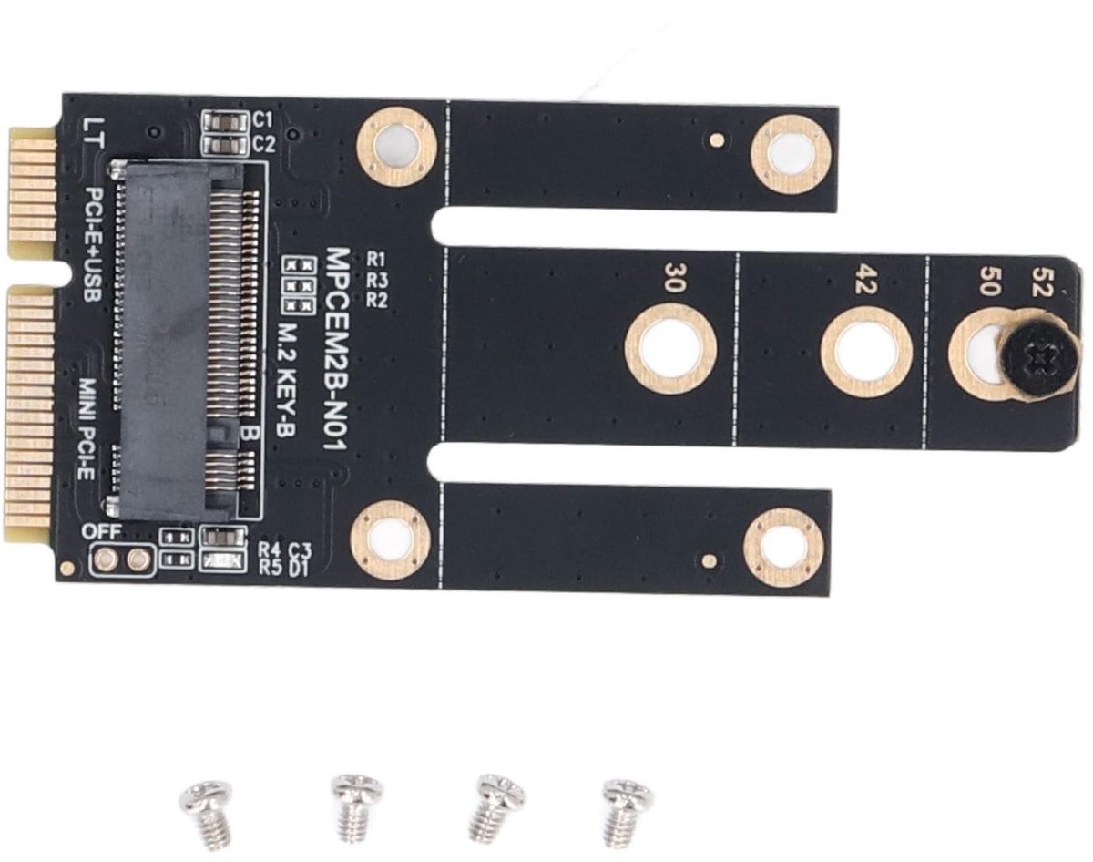 Dailygoods - Mini PCIe naar M.2 NGFF Adapter met Simkaartsleuf