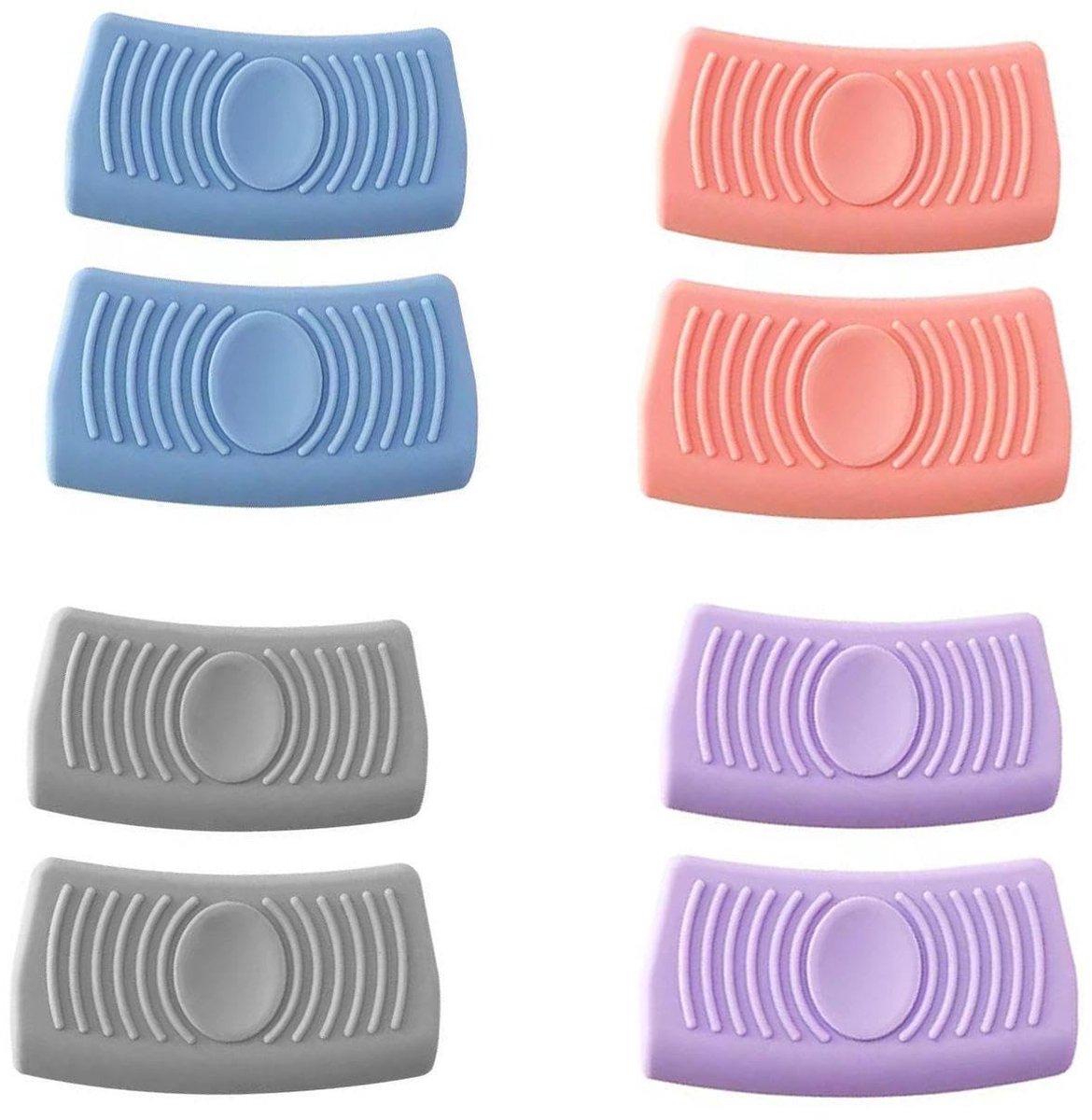 Dailygoods - Set van 4 Siliconen Deksels voor Potten met Warmtebescherming