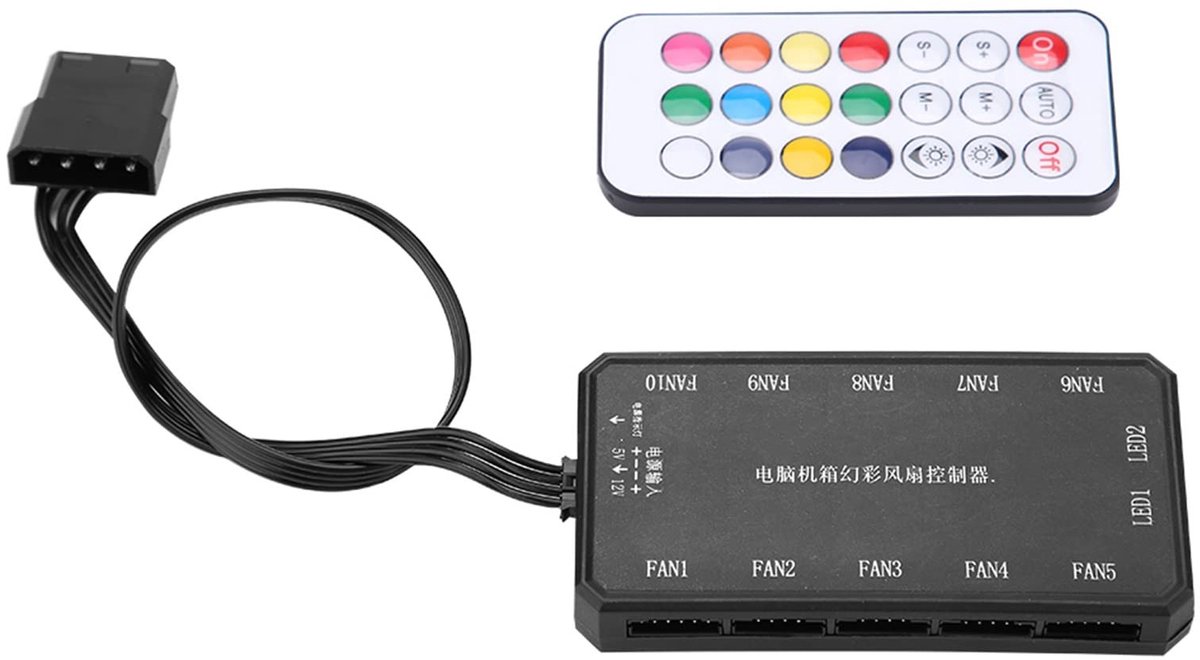Dailygoods - RGB Case Fan Controller met Draadloze Afstandsbediening