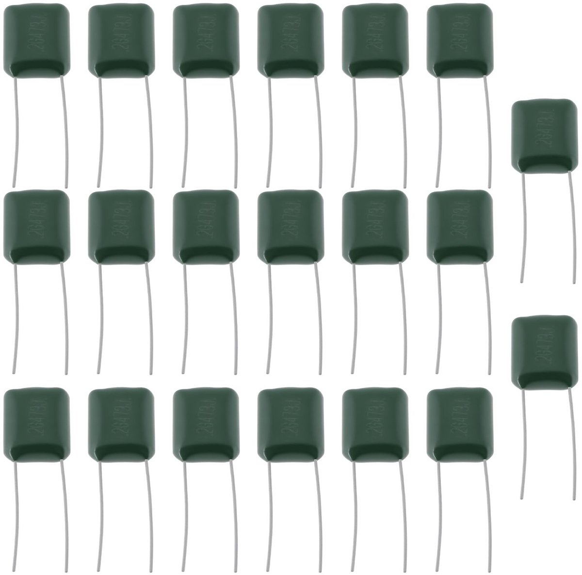 Dailygoods - 20 Stuks 0.047uF 400V Film Capacitors voor Elektrische Gitaren