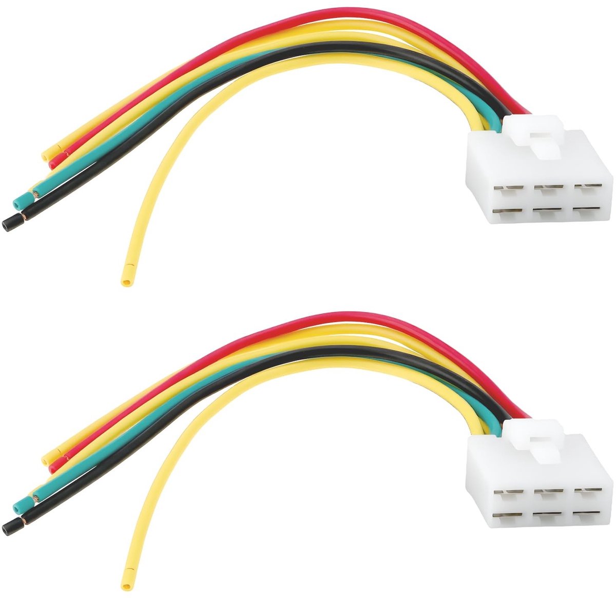 Dailygoods - 2x 6-Pin Motorfiets Regulator Connector M551 - A075