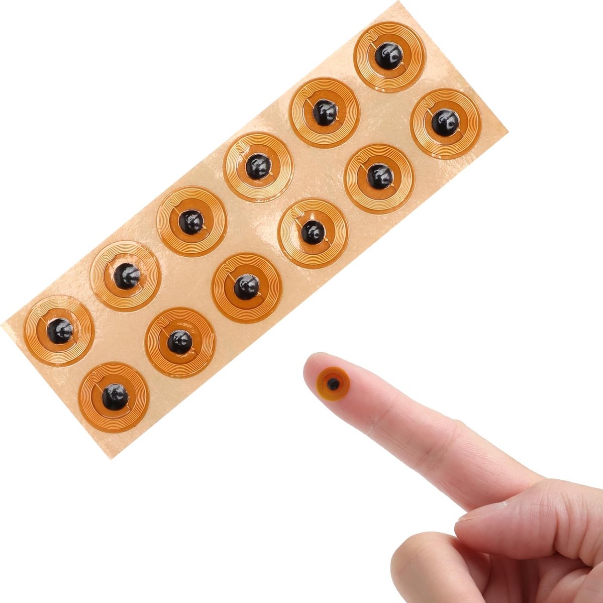 Dailygoods - 12 Stuks Waterdichte NFC Tag Stickers, Programmeerbare NFC-Chips
