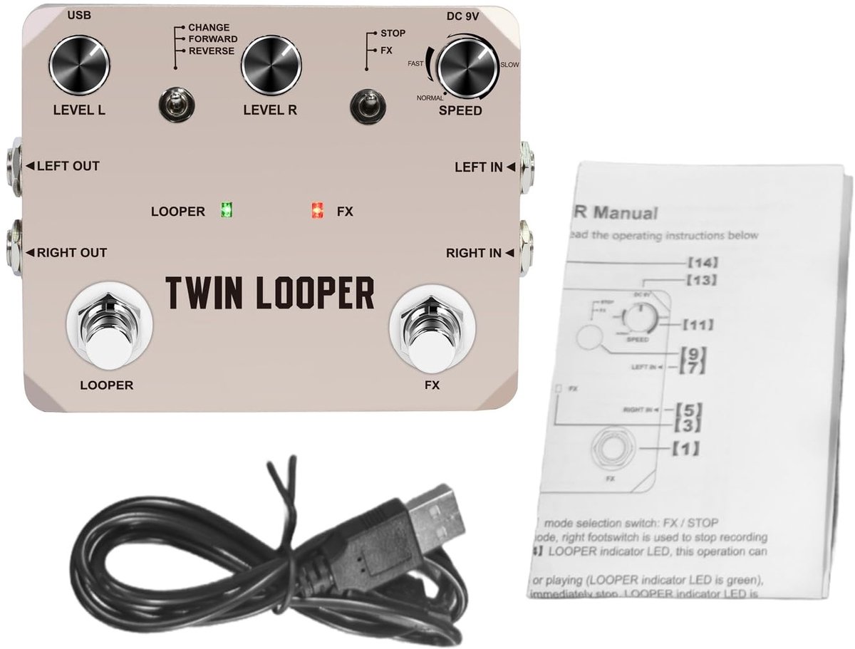 Dailygoods - Professioneel Gitaar Looper Pedaal met 11 Afspeeltypes