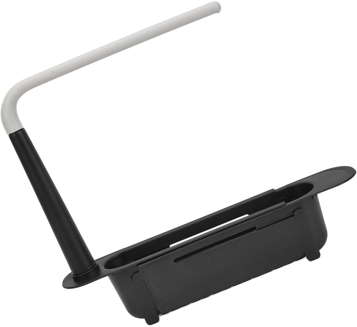 Dailygoods - Dailygoody - Telescopisch Opbergrek - Gootsteenorganizer - Verstelbaar - Zwart - Grote Capaciteit - Voor Gootsteen - Ideaal voor Keuken