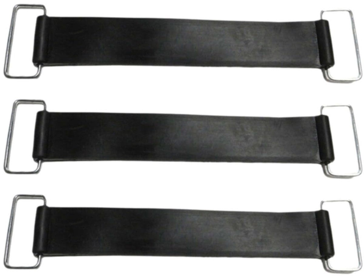 Dailygoods - Set van 3 Elastische Rubberen Accubanden voor Motorfietsen