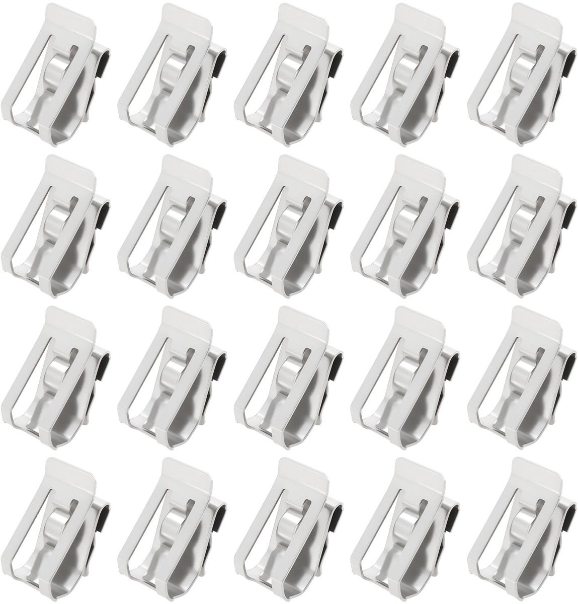 Dailygoods - 100 Stuks Zonnepaneelkabelclips van Roestvrij Staal voor Fotovoltaïsche Kabels
