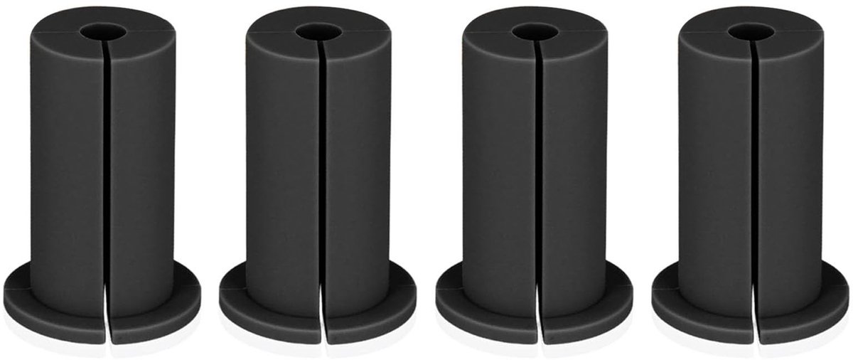 Dailygoods - Rubberen Kabel Muur Pass Through Grommet Set van 4 voor Kabelgeleiding