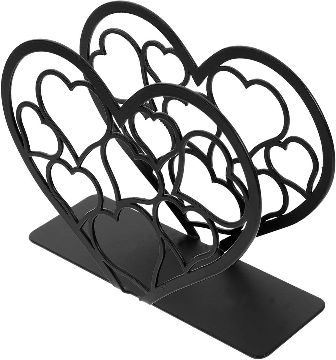 Servethouder - Papieren houder - Keuken decoratie - Gladde afwerking - 4 x 9.9 x 4 cm - Zwart