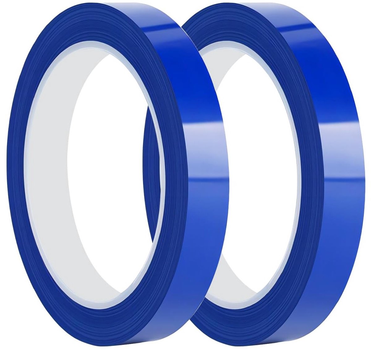 2 Rollen Elektrische Band, 15mm x 66m, Positioneringstape, Isolatietape voor Kabelbinding en Isolatie, Blauw, Duurzaam en Flexibel