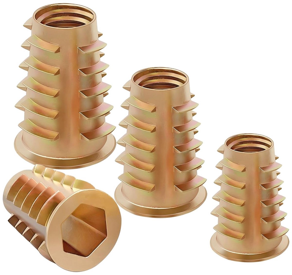 20 Stuks M10 x 20mm Schroef In Moeren van Zinklegering, Draadmoeren voor Houten Meubels en Klussen