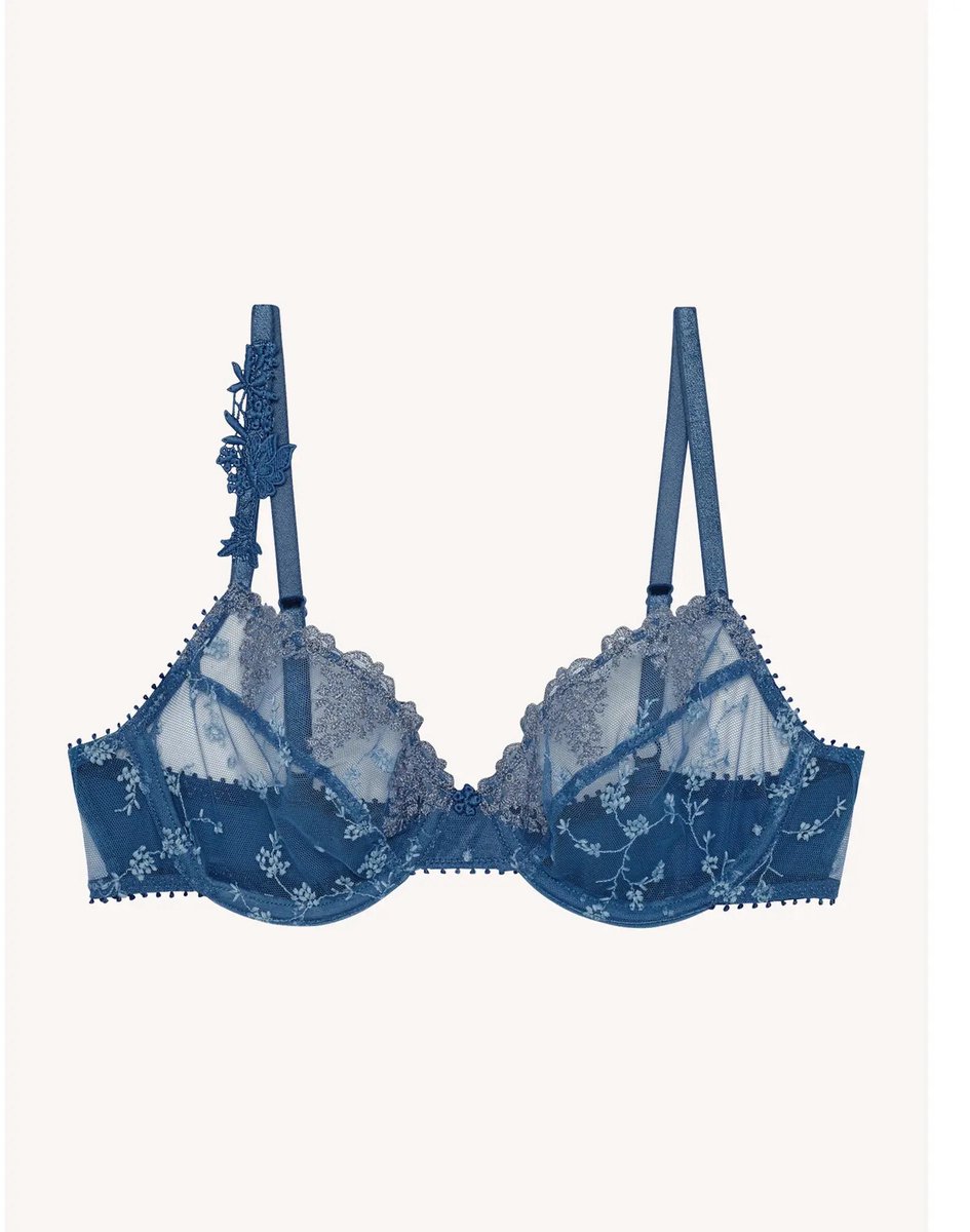Passionata Dames push-up bh Passionata White Nights petrole blauw camaieu