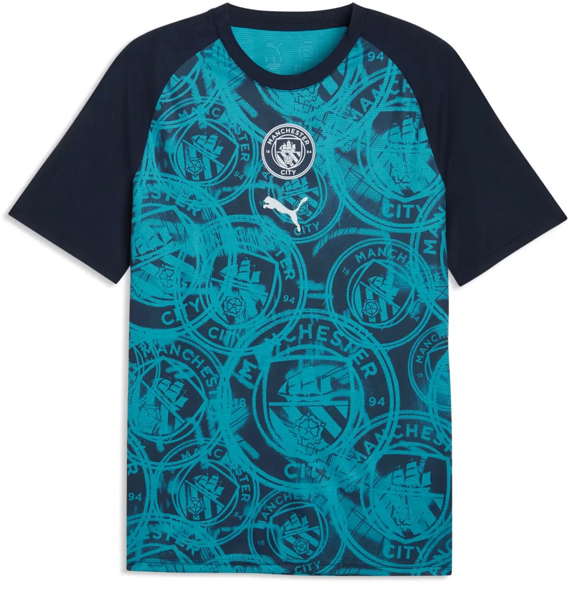 Manchester City Prematch Shirt 2025/26 Blauw