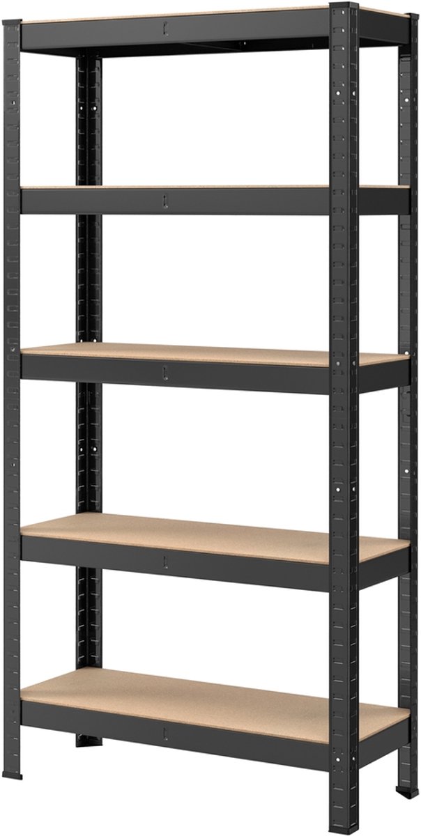 SONGMICS - Stellingkast - Opbergrek - Zware - Metalen Frame - 5 Verstelbare Planken - Max 650 kg