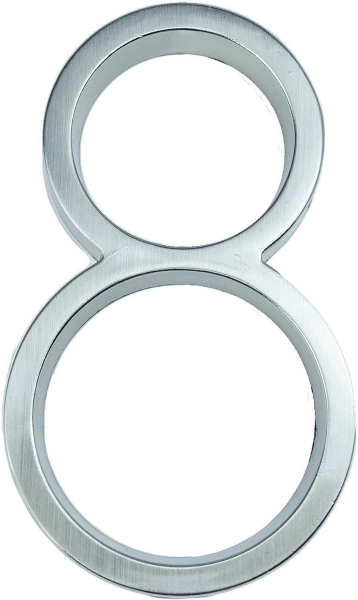 Huisnummer - Adresbord Digitaal - Huis Herkenning - Modern Lettertype - 12 cm - Zwart