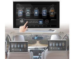 Hoofdsteun Video Speler - Achterbank Monitor - Reizen met kinderen - Android 9.0 Systeem - 9 Inch Scherm - Zwart