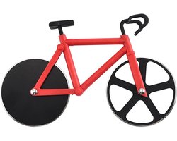 Pizza Snijder met Antiaanbaklaag - Creatieve Accessoires voor Pizzas, Pannenkoeken en Gebak - Handige en Wasbare Pizza Cutter in Leuke Fiets Design