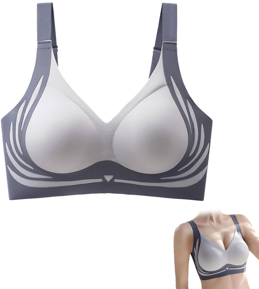 Dailygoods - Draadloze Push-Up BH met Ondersteuning voor Vrouwen