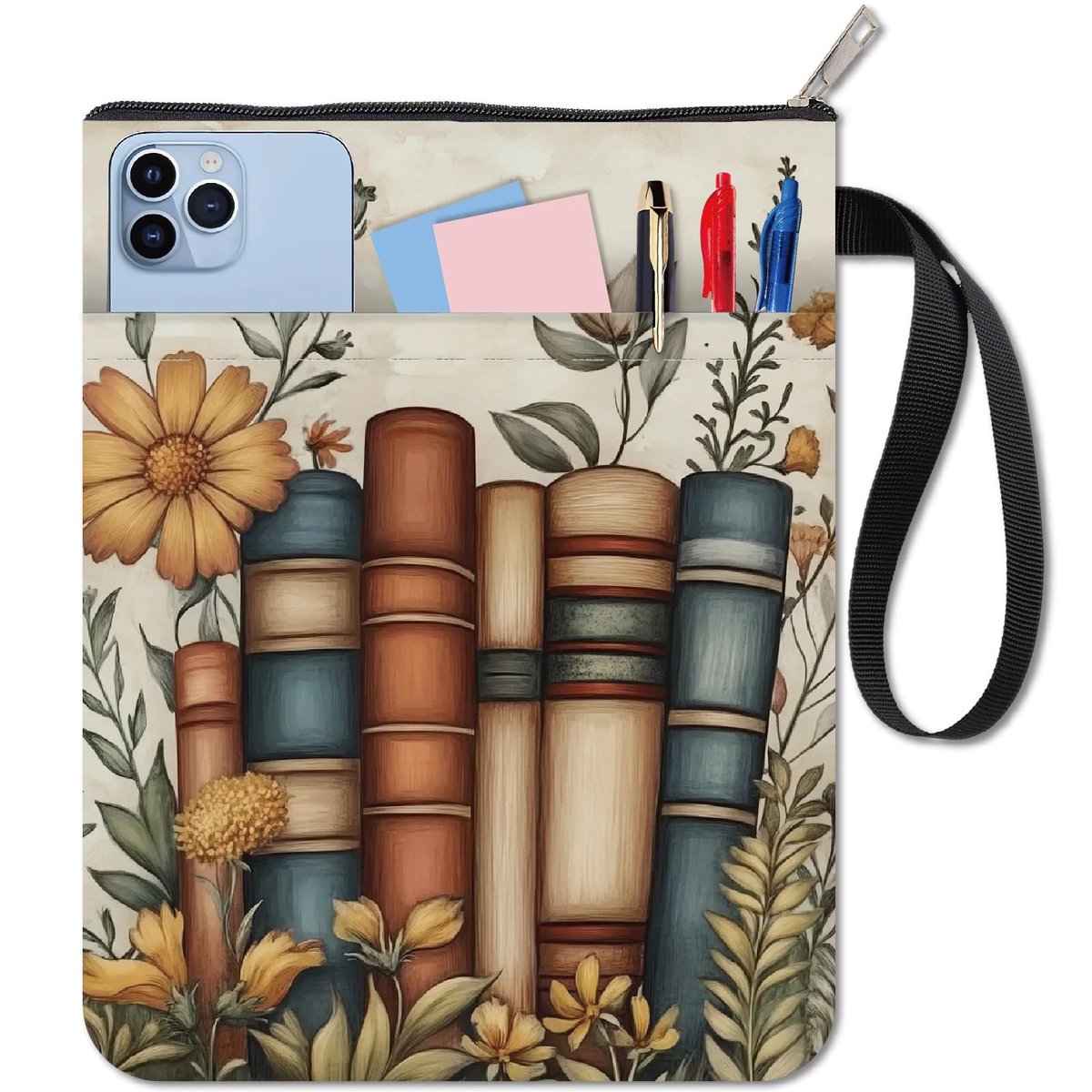 Dailygoods - Wasbare Boek Mouwen met Rits voor Paperback en Hardcover