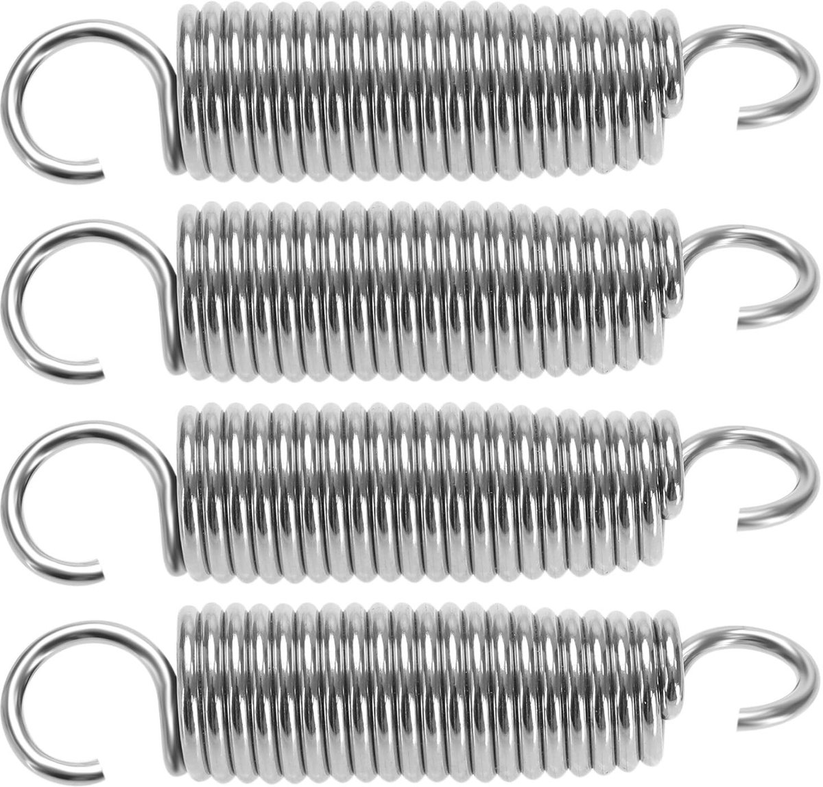 Dailygoods - Set van 4 Roestvrijstalen Pedaalveren voor Drumstel